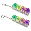 LED Crystal Keyboard Keychain Fidget Toy
