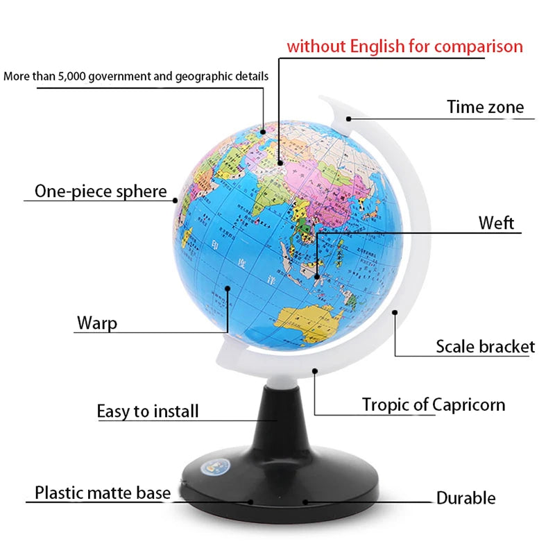 Educational World Globe for Kids with Stand