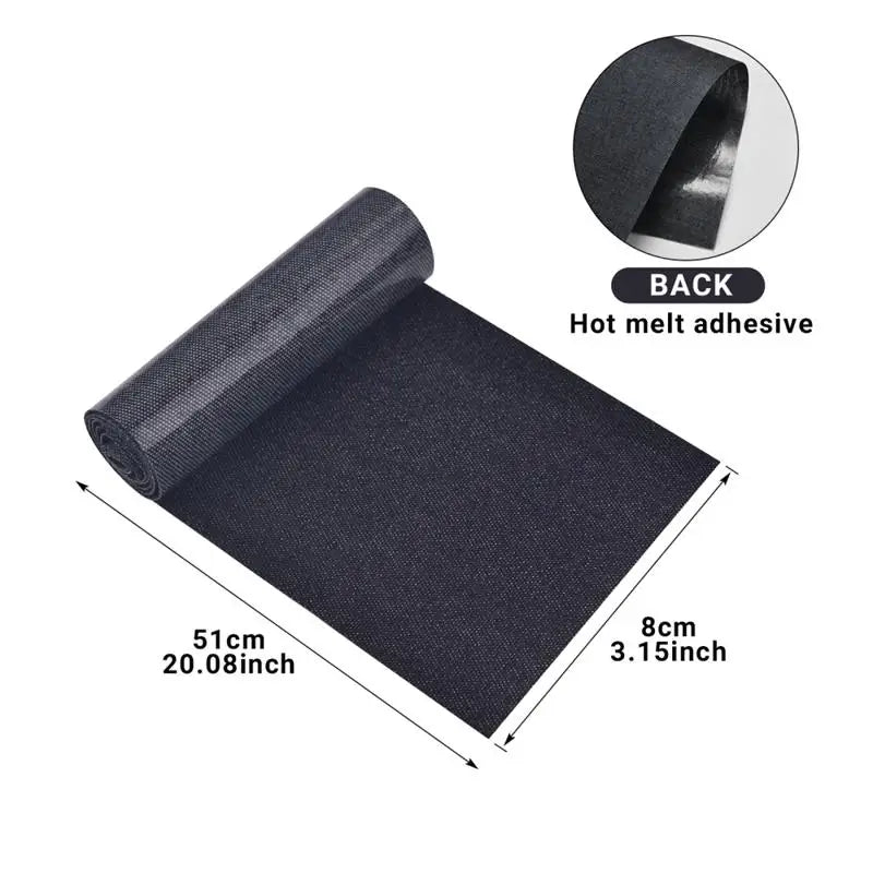 Denim Iron-On Repair Patches (8x51cm)