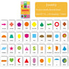 Animal Shape Color & Time Learning Flash Cards for Kids