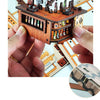 DIY Wooden Miniature Japanese Tavern Model Kit with LED Lighting