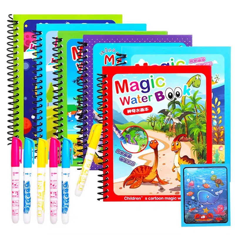 Reusable Water Coloring Book for Kids – Magic Drawing Pad