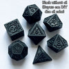 Vintage Retro Polyhedral Dice Set for Tabletop RPG Gaming