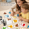Montessori Wooden Spelling Game with Letter Matching Cards