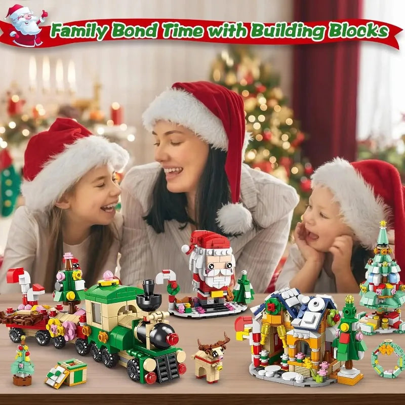 Christmas Advent Calendar Building Blocks Set