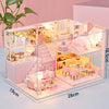 DIY Wooden Dollhouse Kit with Miniature Furniture – 3D Puzzle Craft Set