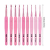 Pink Aluminum Crochet Hook Set – 9 Sizes (2.5–6.0mm)