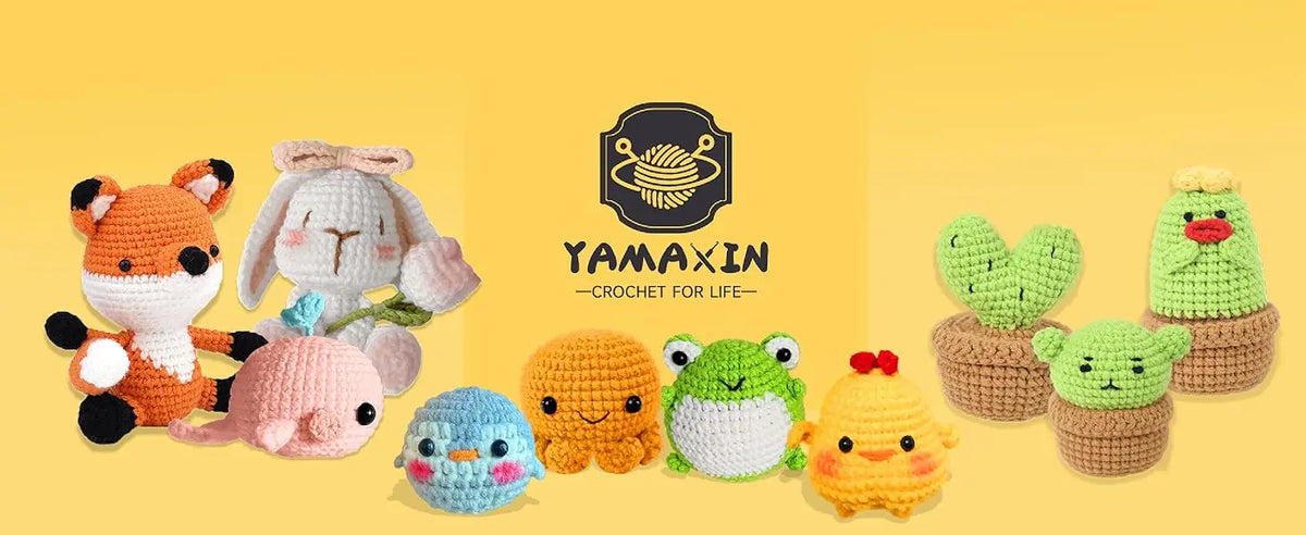 Animal Crochet Kit for Beginners – Complete Starter Set with Step-by-Step Guide