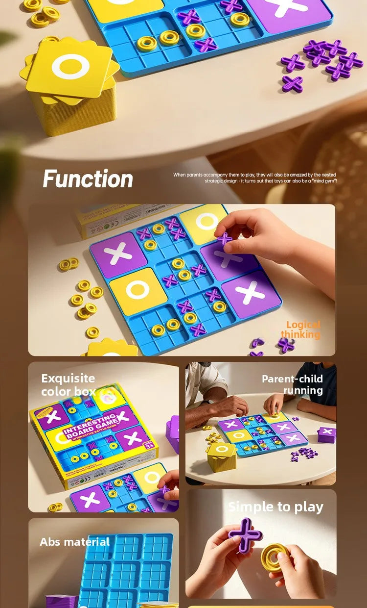 Classic Tic Tac Toe Board Game for Kids and Families