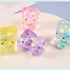Glitter Gummy Bear Stress Relief Squishy Toy