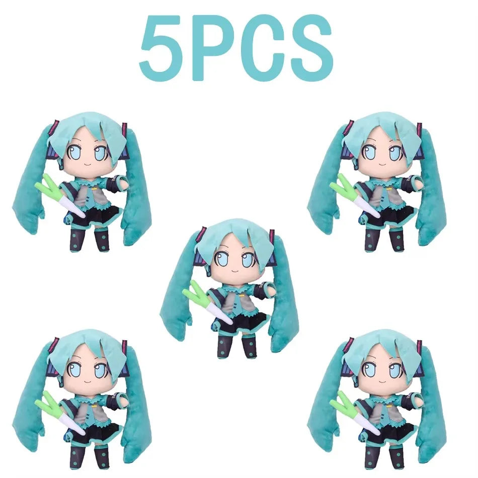 Hatsune Miku Plush Doll – Cute 20cm Anime Sitting Figure