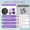 Magnetic Fidget Balls – Silicone Stress Relief Sensory Toys with 4 Textures