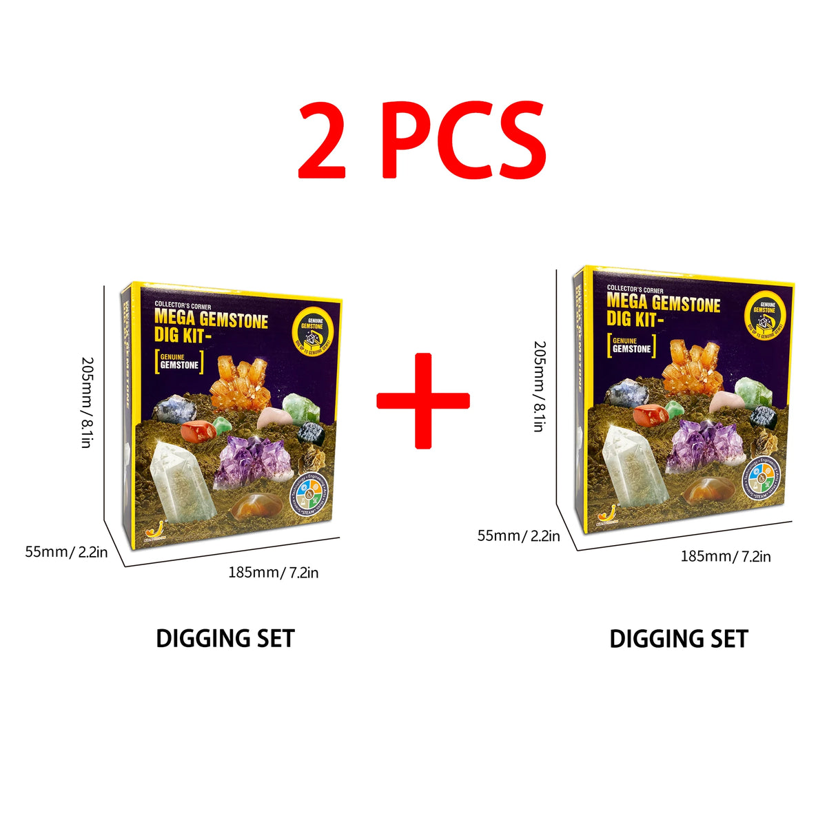 Mega Gemstone Dig Kit for Kids - STEM Excavation Toy
