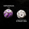 Striped Rhinestone Acrylic Beads for DIY Jewelry Making