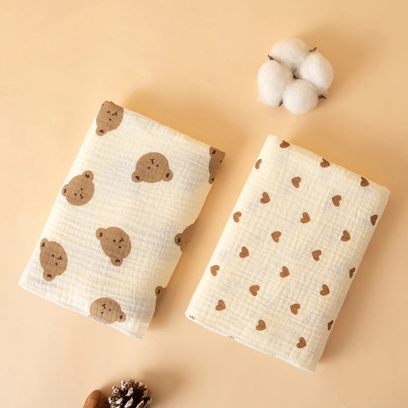 Gauze Baby Swaddle Blanket – Soft, Breathable, and Gentle on Newborn Skin