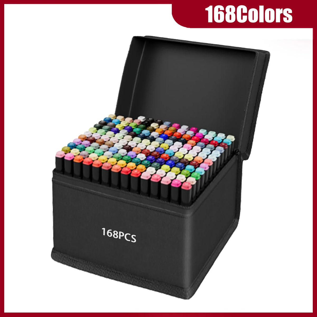 Dual-Tip Alcohol Art Markers – 24 to 262 Color Sets for Illustration & DIY
