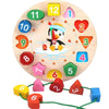 Wooden Alphabet & Number Peg Puzzles for Toddlers