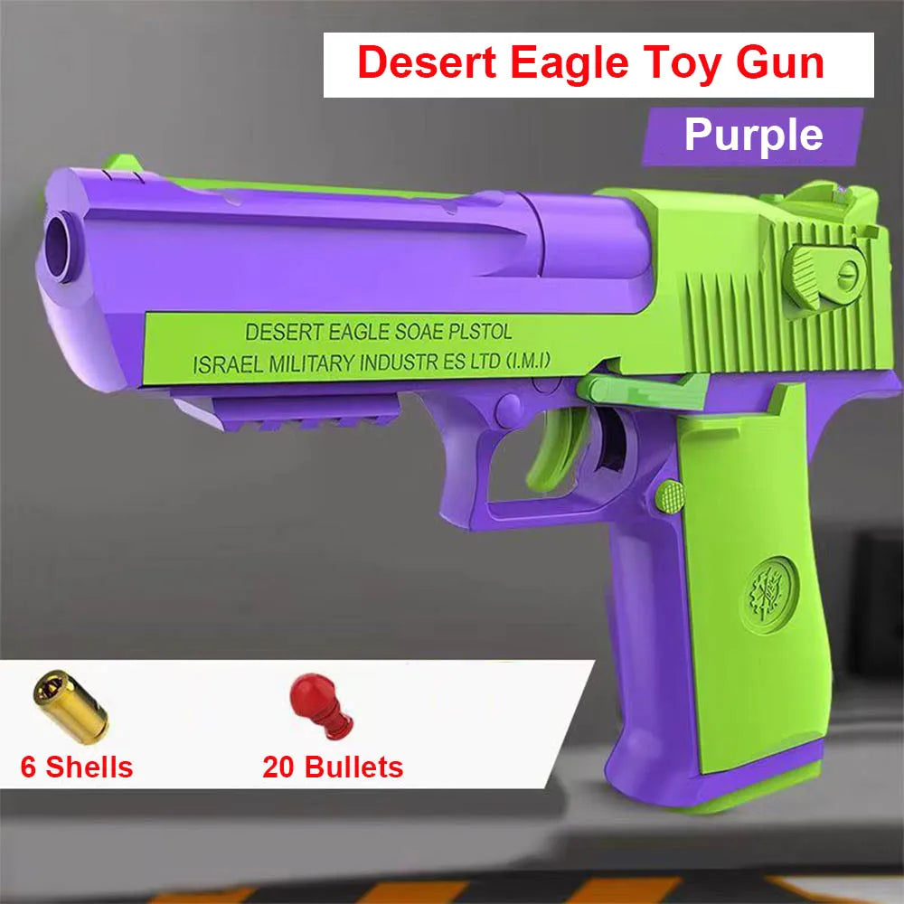 Realistic Fidget Pistol Toy with Shell Ejecting Action