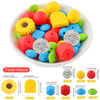 Silicone Focal Beads Set with Flower & Leaf Shapes for Jewelry Making