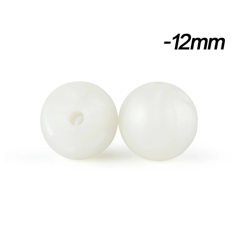 12mm Silicone Beads for DIY Jewelry Making & Crafts (20/50/100 Pack)