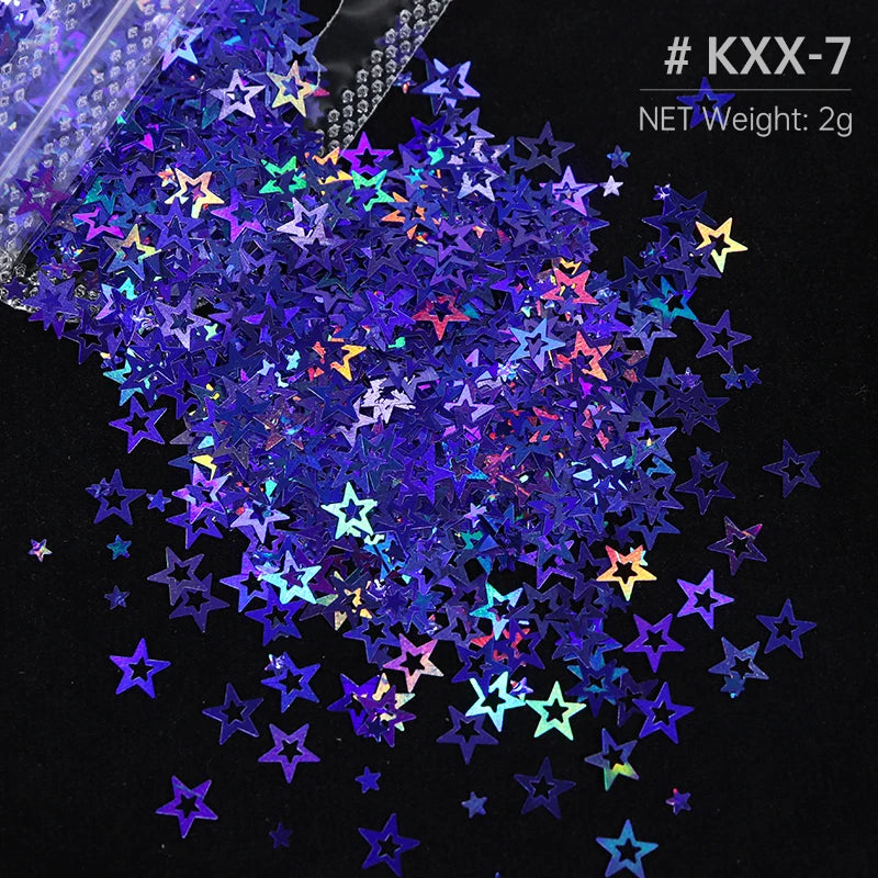 Shimmering Star Resin Sequins for DIY Crafts