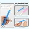 A blue and pink flute-style whistle with a pull-out sound mechanism shown in various colors.