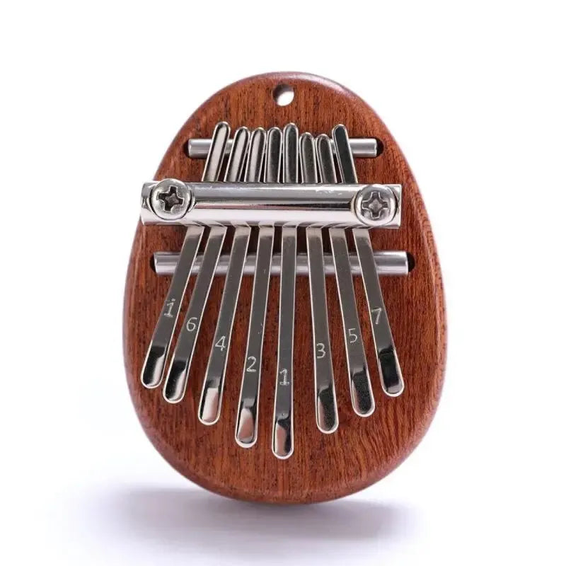 Wooden Kalimba Thumb Piano with Metal Chain