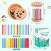Wooden Color Sorting Toy for Toddlers – Montessori Fine Motor Skills Game