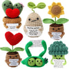 Handmade Crochet Pocket Hug Doll with Positive Vibe