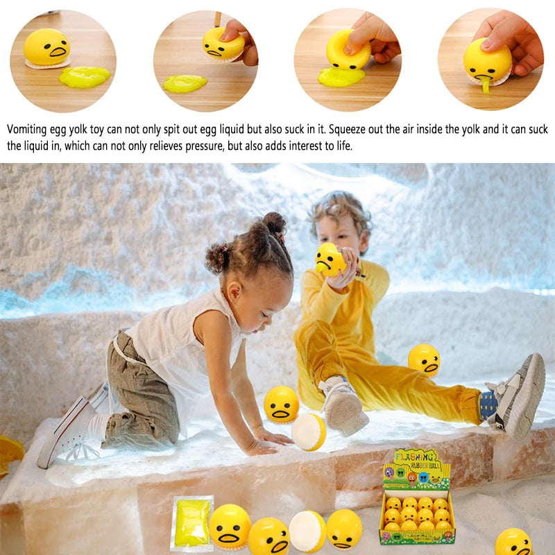 Squishy Egg Yolk Stress Ball – Funny Prank Toy