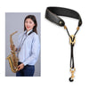 Comfortable Leather Saxophone Neck Strap with Adjustable Design