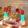 Rotating Rabbit Music Piano Toy with Lights