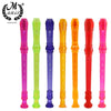 Rainbow transparent 8-hole soprano recorder with cleaning rod in various colors