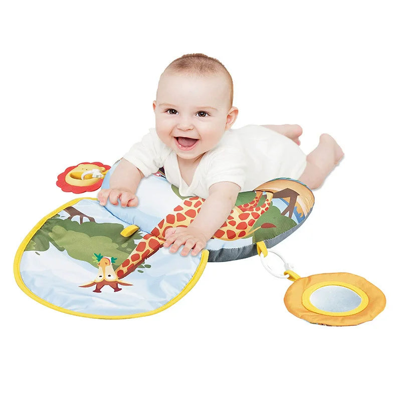 High-Contrast Tummy Time Pillow for Baby Sensory Development