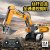Alloy & Plastic Remote Control Excavator Engineering Toy