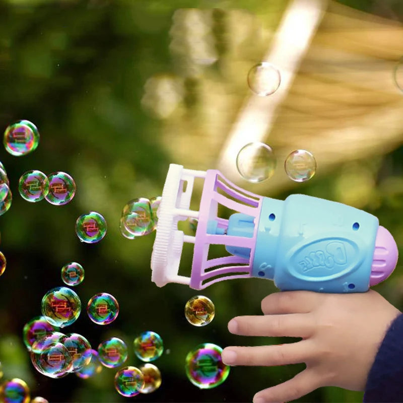 2-in-1 Automatic Bubble Machine for Kids – Indoor & Outdoor Party Toy