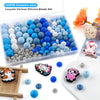 Silicone Beads Variety Pack for Jewelry Making – 120 Pieces