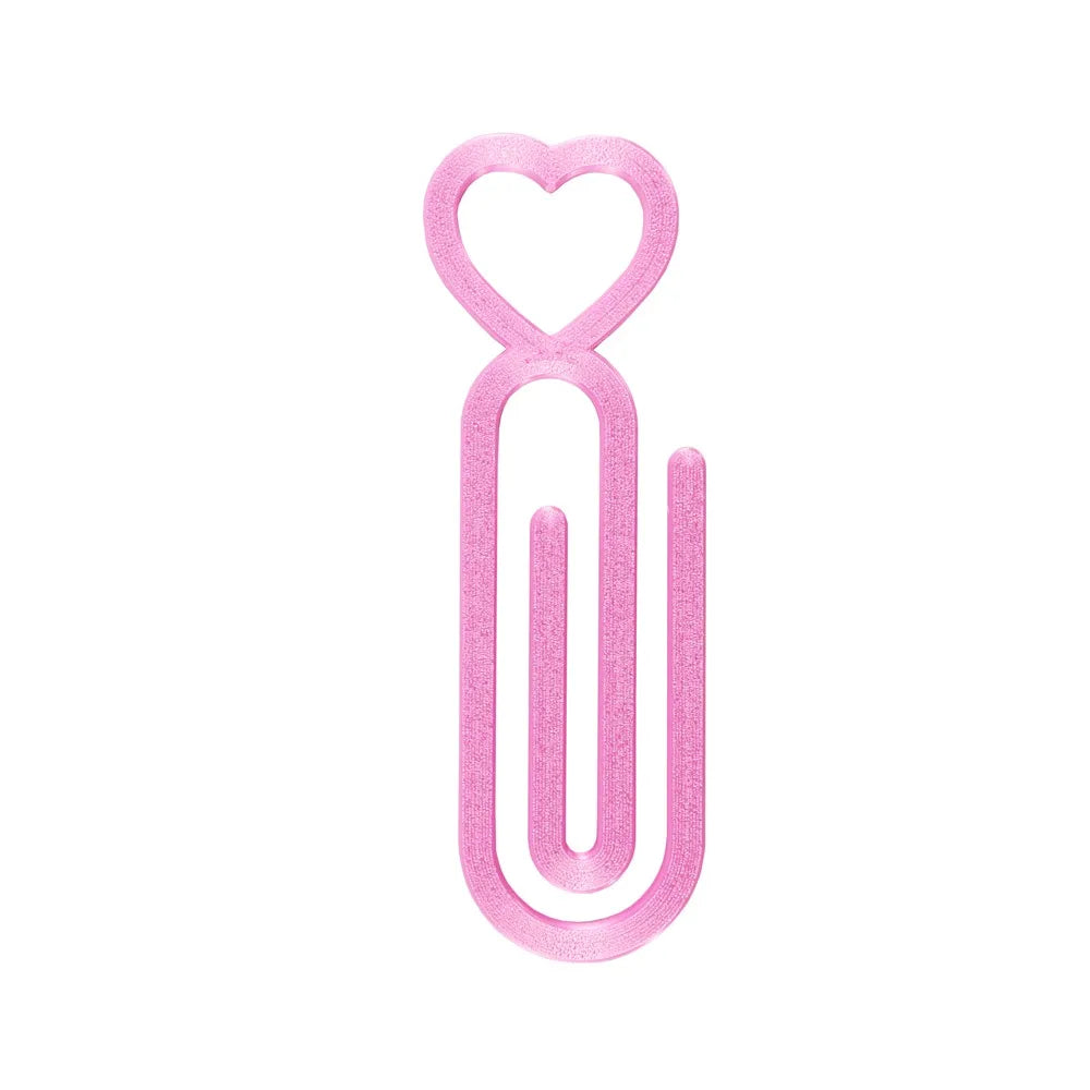 Pink heart-shaped canvas clips for diamond painting and cross stitch