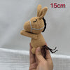 Handmade Amigurumi Plush Toy Set – Fox, Cow & Lamb Sleeping Dolls
