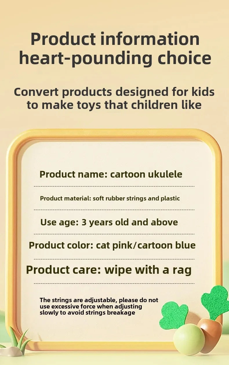 Kids Mini Ukulele Toy with Musical Sounds