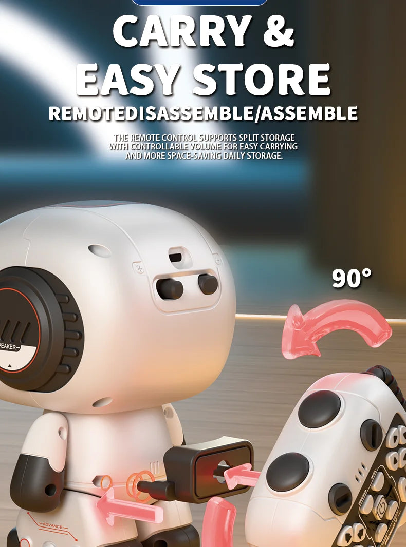 Interactive Remote Control Robot with Lights, Music & Recording