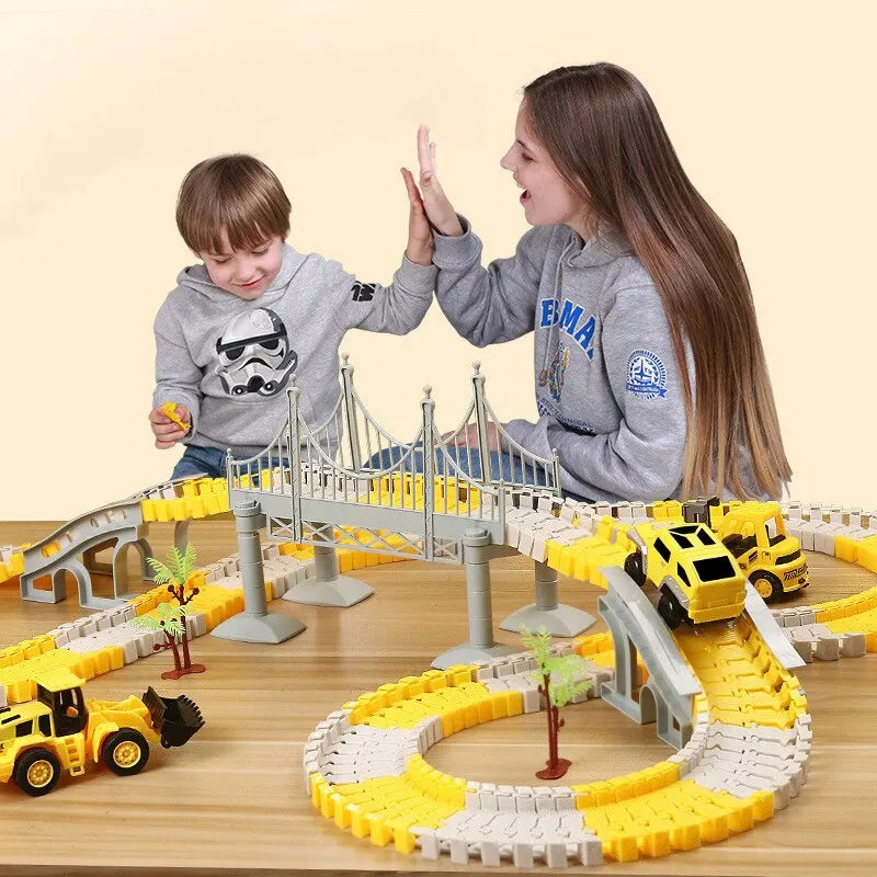 DIY Electric Track Car Building Set