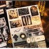 Die-cut sticker sheets featuring gothic and vampire themed poetry and imagery for journaling