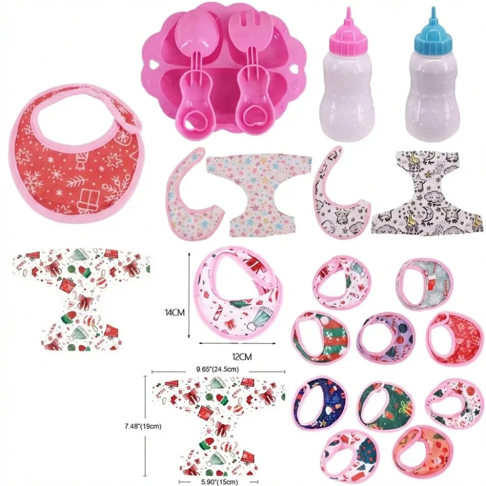 Doll Care Accessory Set with Water Towel and Underwear