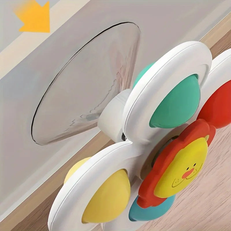 Suction Cup Spinning Toys for Babies – Bath & Travel Sensory Fun