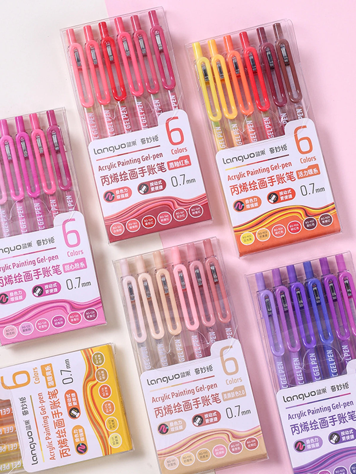 12 Color Acrylic Gel Pen Set