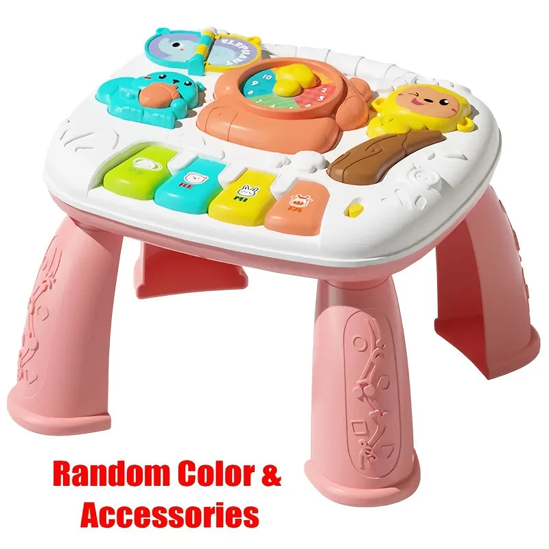 Interactive Musical Activity Table for Toddlers with Lights and Sounds