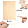 Natural Birch Basswood Sheets for DIY Crafts and Painting