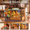 Nostalgic Japanese Corner Shop DIY Book Nook Kit with LED Lighting