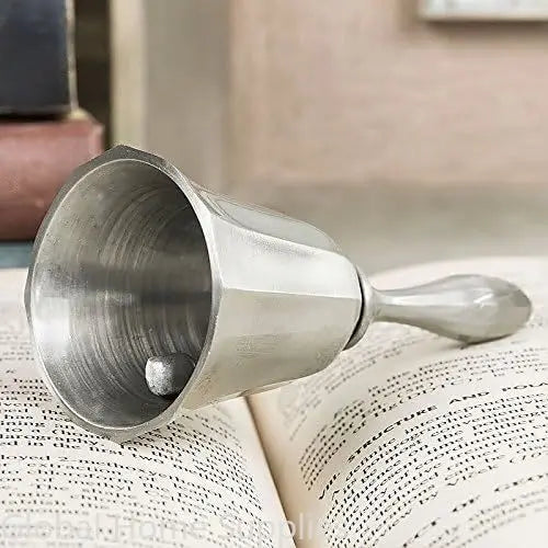Classic Metal Hand Bell with Comfort Grip Handle